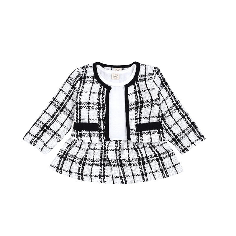 Robe à manches longues deux pièces pour bébé, petit costume vent encens