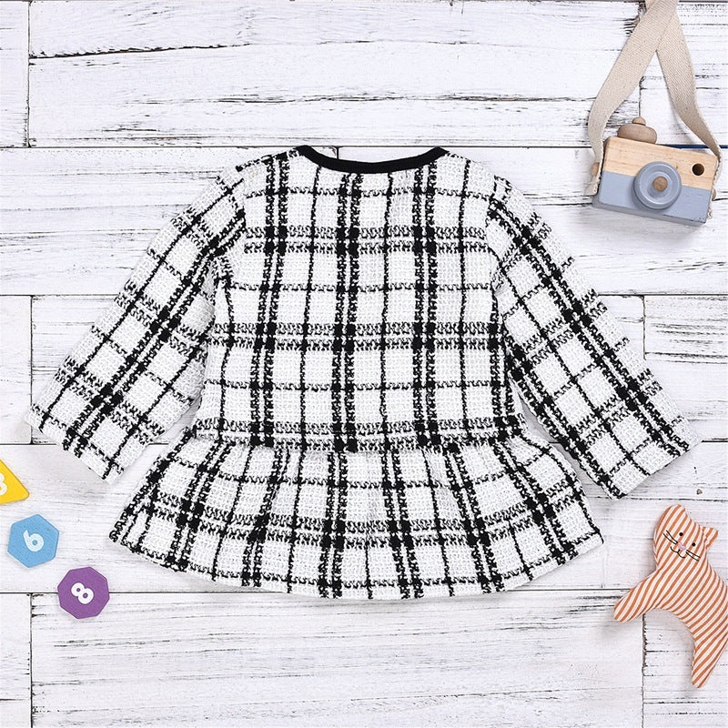 Robe à manches longues deux pièces pour bébé, petit costume vent encens