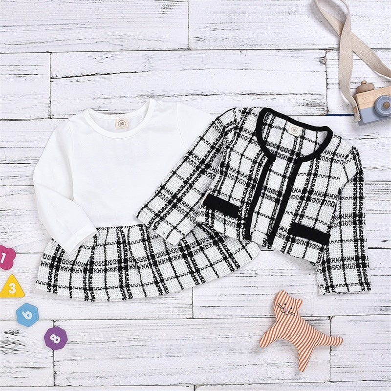 Robe à manches longues deux pièces pour bébé, petit costume vent encens