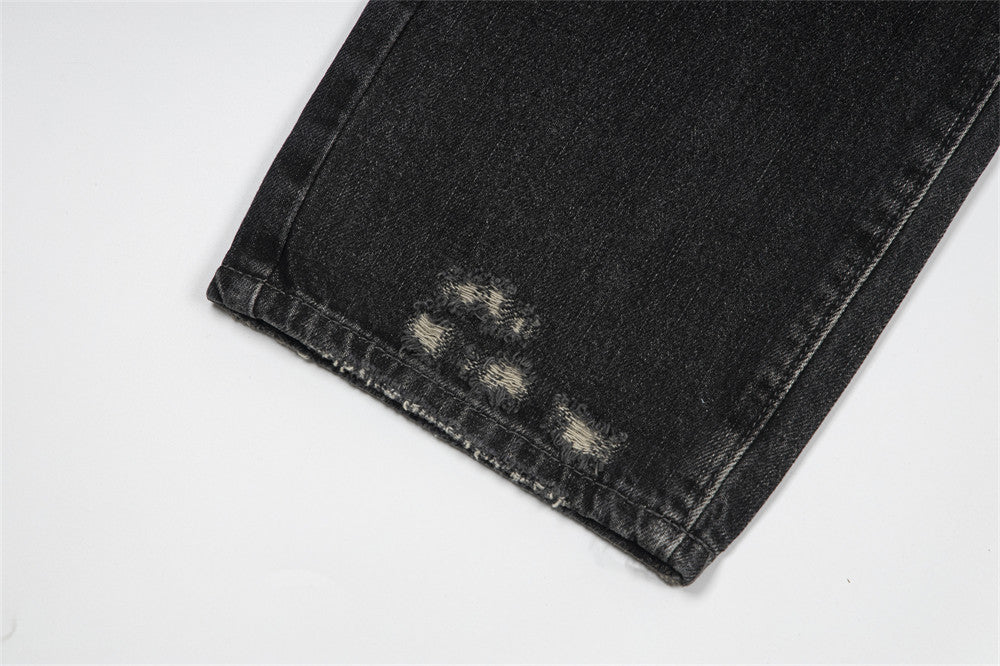 Fashion Personality Distressed Worn Jeans For Men