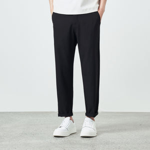 Straight Micro-tapered Casual Pants Simple Solid Color