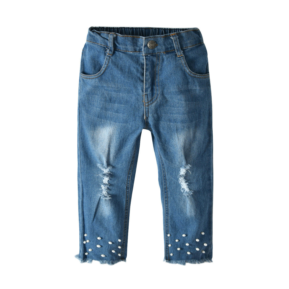 Ensemble de jeans en dentelle pour filles