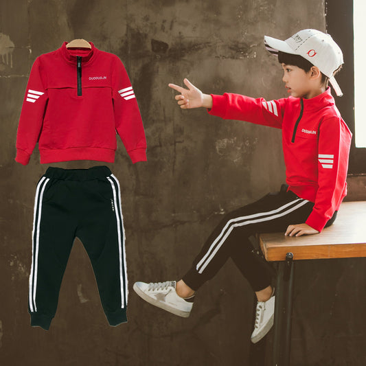 Boys''New Printemps Vêtement en 2020 Deux Kids'' Loisirs Sport Kids''Spring École Vêtements