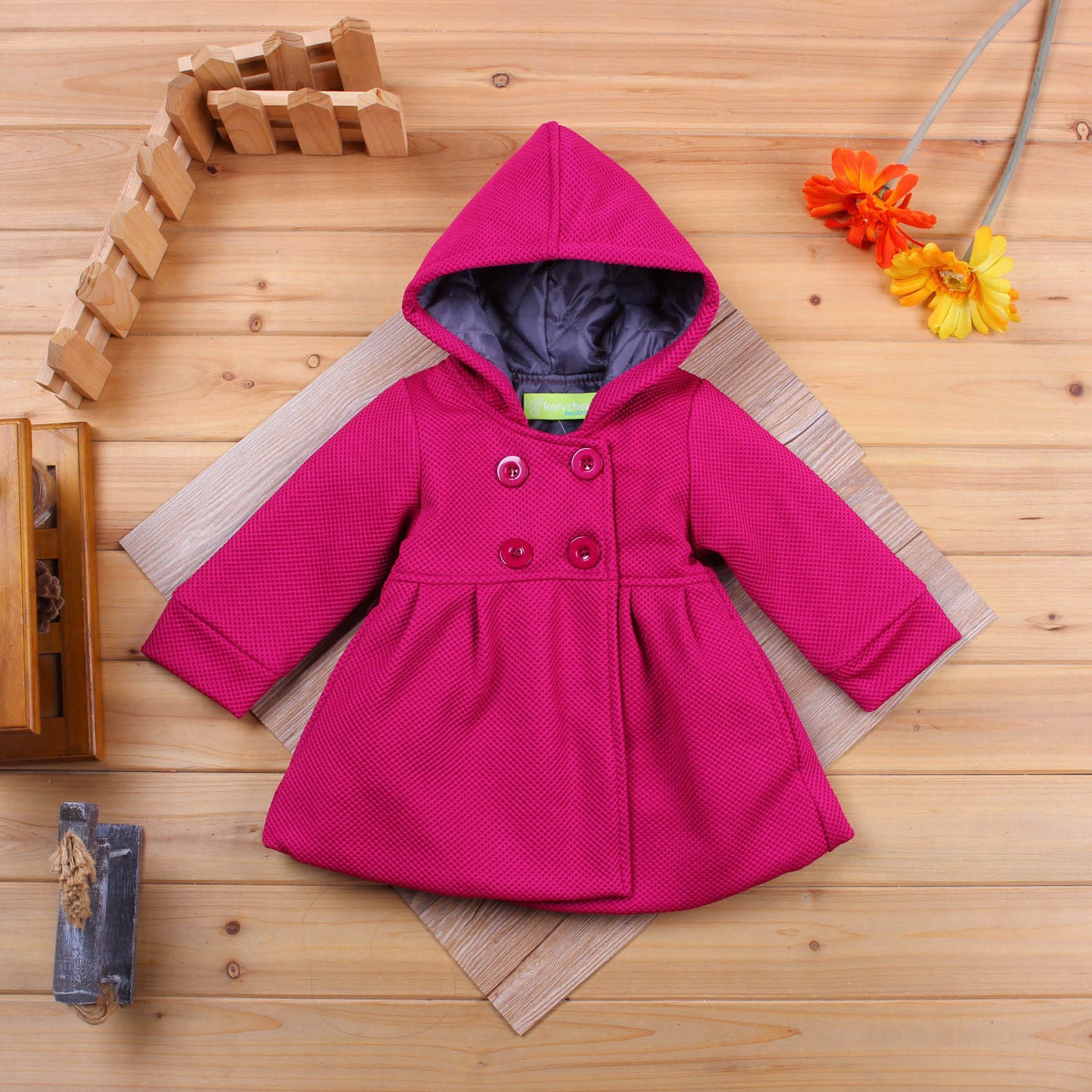 Kiethleen Manteau D'hiver | Hiver nouvelle petite fille enfant version Coréenne de l'usure de bébé chaud manteau à capuchon veste 3 couleurs