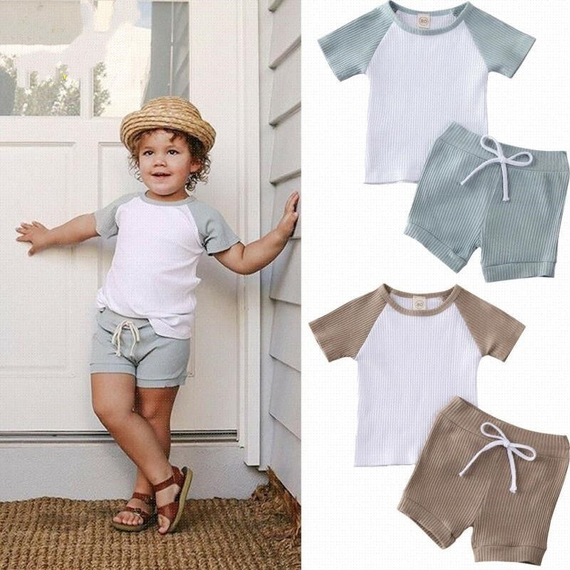 Chemise Shorts 2 pièces Pour Bébé Vêtements Garçon Enfants Garçons Vêtements