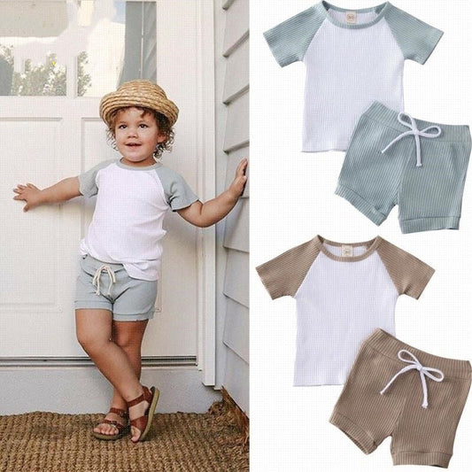 Chemise Shorts 2 pièces Pour Bébé Vêtements Garçon Enfants Garçons Vêtements