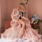 lingerie Women Fur Robe Hot See Through Mature Women Sexy Nightgowns Long Bridal Robes