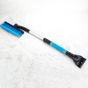 Brosse de nettoyage de voiture, grattoir à glace détachable Pelle à neige Brosse à poussière Brosse à pare-brise automatique Pare-brise Extensible Brosse à neige Poignée en mousse