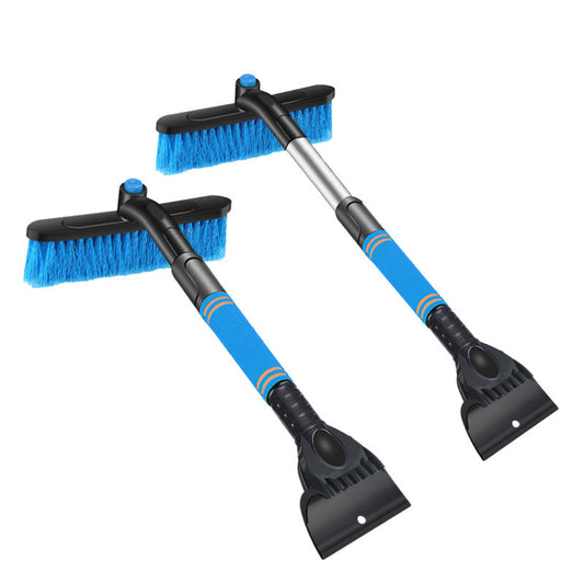 Brosse de nettoyage de voiture, grattoir à glace détachable Pelle à neige Brosse à poussière Brosse à pare-brise automatique Pare-brise Extensible Brosse à neige Poignée en mousse