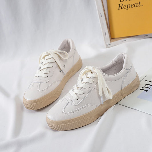 Spring New Leather Small White Shoes Casual Women's Shoes Sneakers