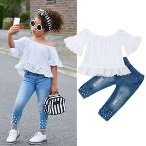 Chemise Shorts Filles Fille Enfants Vêtements Pour Bébé Ensemble Enfants