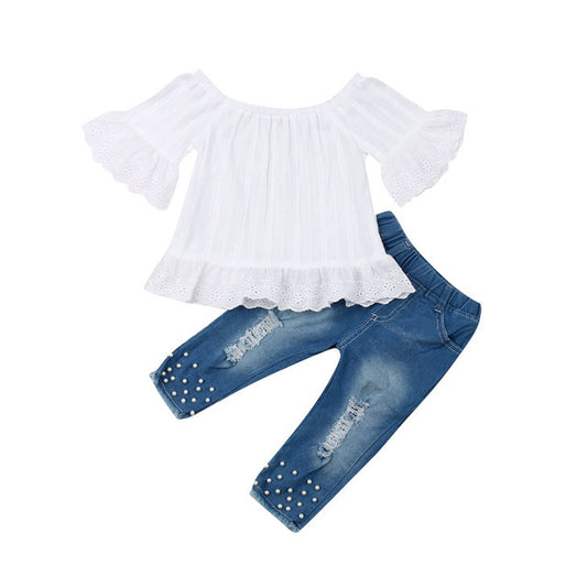 Chemise Shorts Filles Fille Enfants Vêtements Pour Bébé Ensemble Enfants