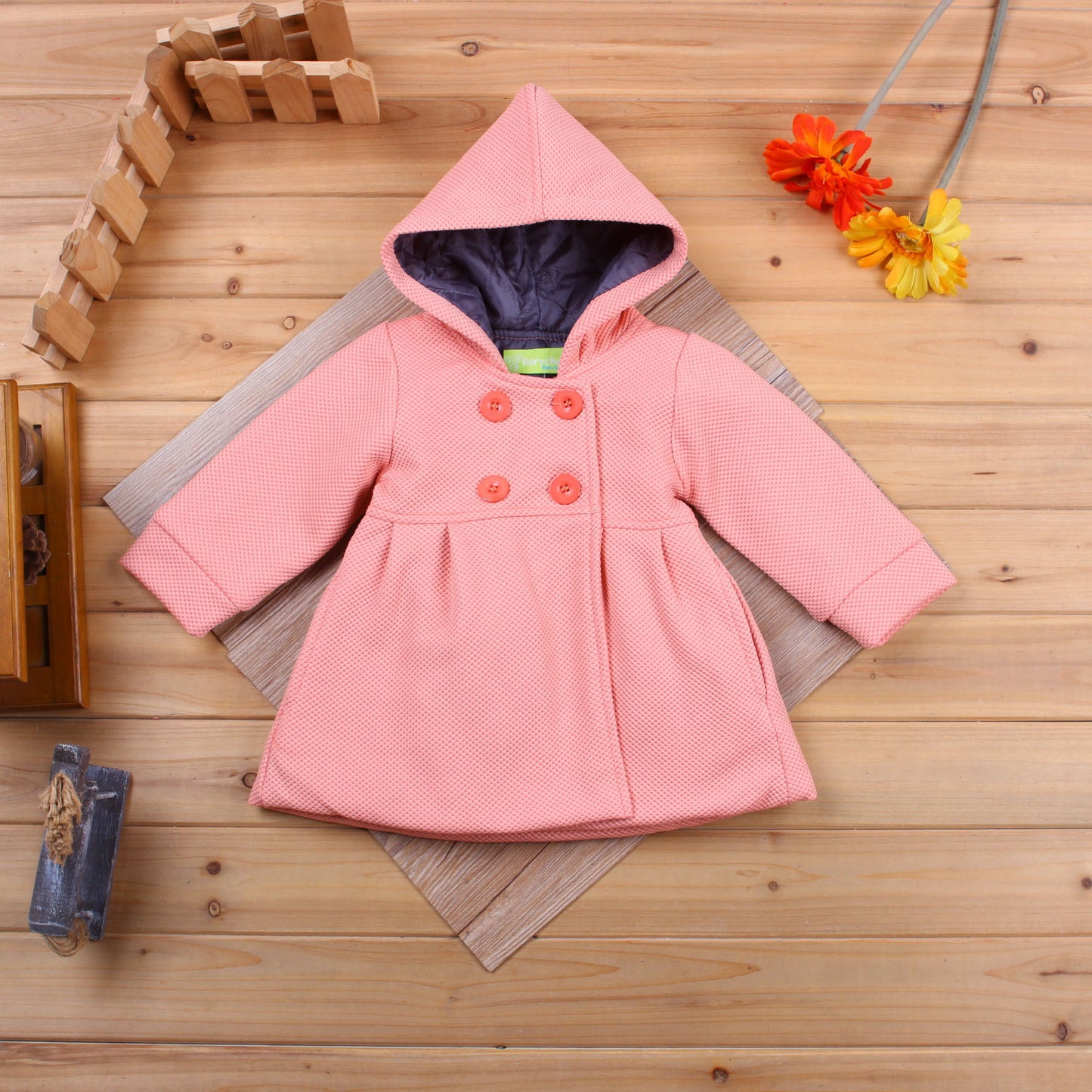 Kiethleen Manteau D'hiver | Hiver nouvelle petite fille enfant version Coréenne de l'usure de bébé chaud manteau à capuchon veste 3 couleurs