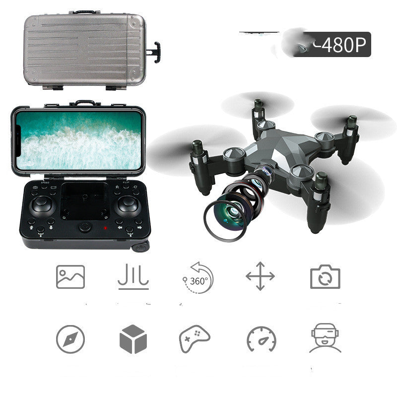 Nouvelle boîte à bagages boîte de rangement pliante Mini UAV photographie aérienne télécommande quatre axes jouets pour enfants