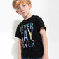 T-shirt imprimé lettre pour enfants