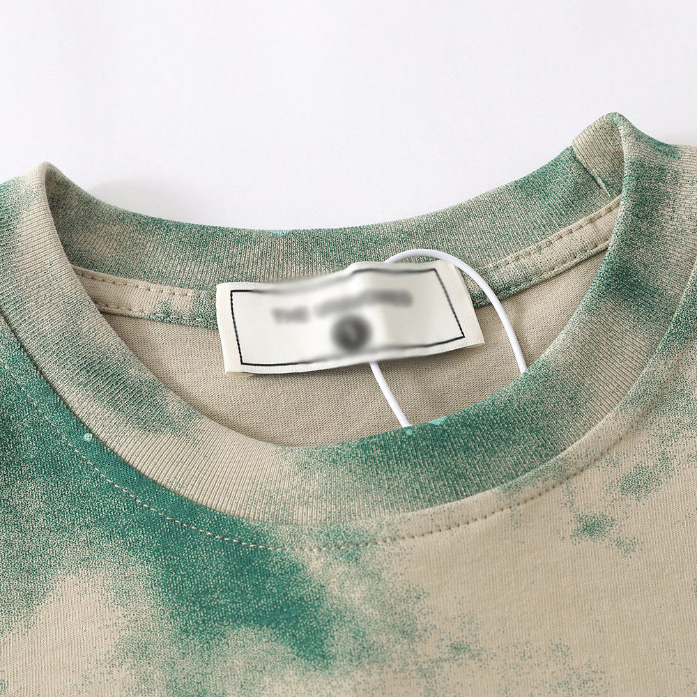 Tie Dye Camouflage Short Sleeve T-shirt Men