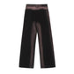 Inkjet Gradient Wide Leg Denim Trousers Men's Hip Hop