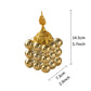 Ceramic Golden Rubik's Cube Incense Burner Middle East Arab Festival Handheld Incense Burner Domestic Ornaments