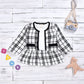 Robe à manches longues deux pièces pour bébé, petit costume vent encens
