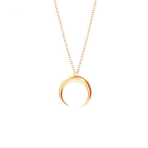 Nouveaux bijoux de mode Croissant cornes lune pendentif collier cadeau pour les femmes fille