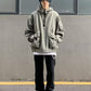 Top Hooded Jacket Loose Half Zip Windbreaker Workwear