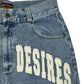 New Fashion Men's Loose Fashion Fashion Brand Retro Alphabet Denim Shorts