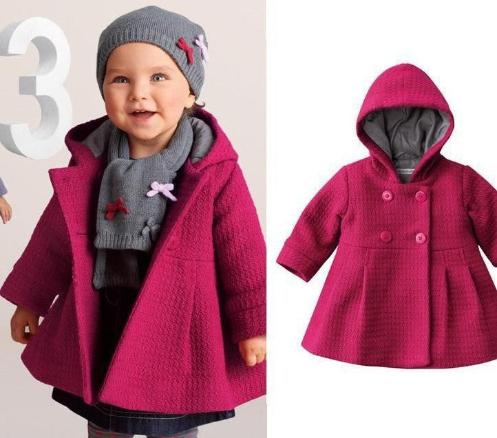 Kiethleen Manteau D'hiver | Hiver nouvelle petite fille enfant version Coréenne de l'usure de bébé chaud manteau à capuchon veste 3 couleurs