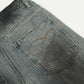 Waste Soil Ripped Distressed Dirty Jeans Men's Punk