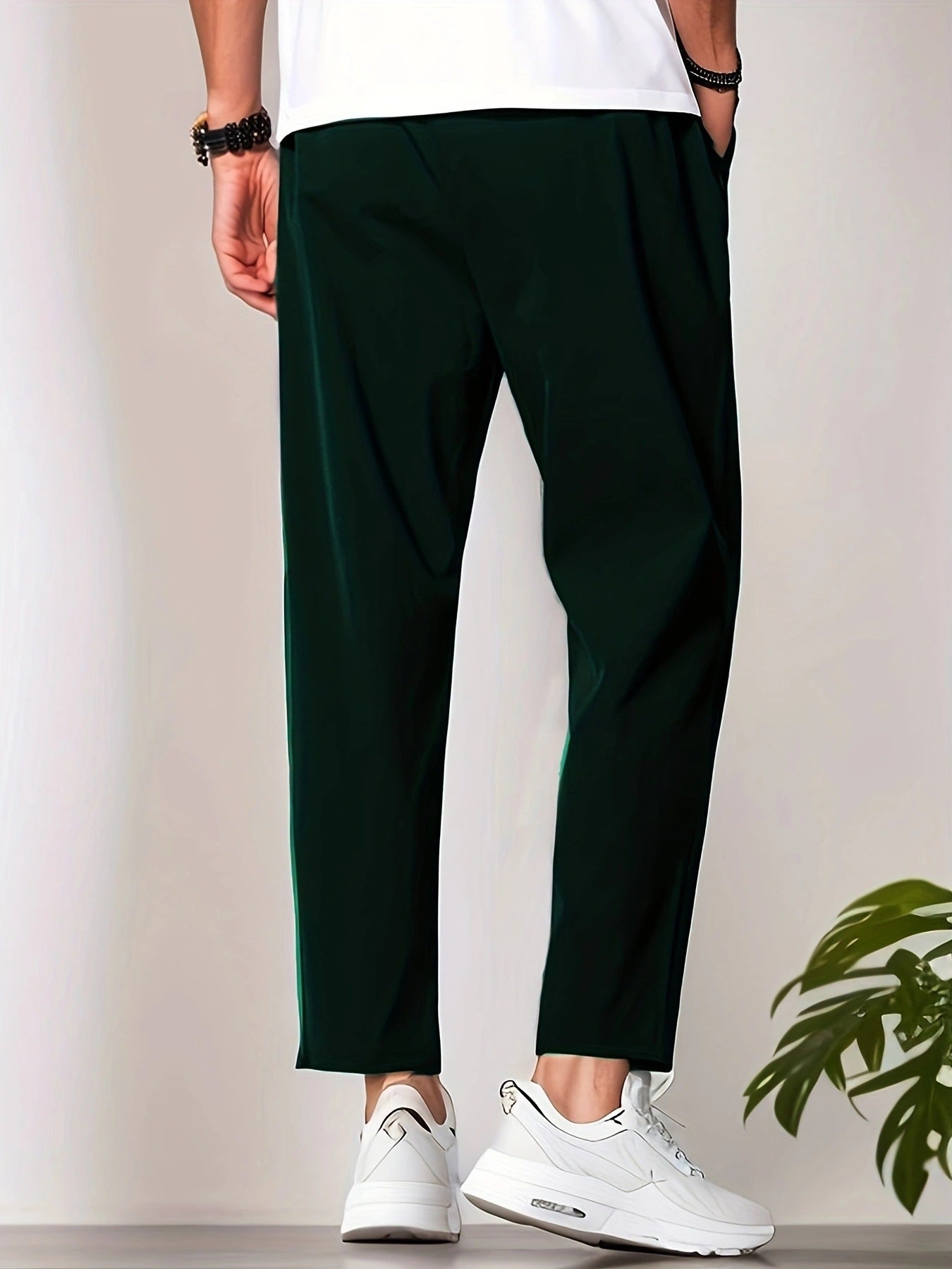 Autumn Leisure Slim-fitting Ankle Length Trousers