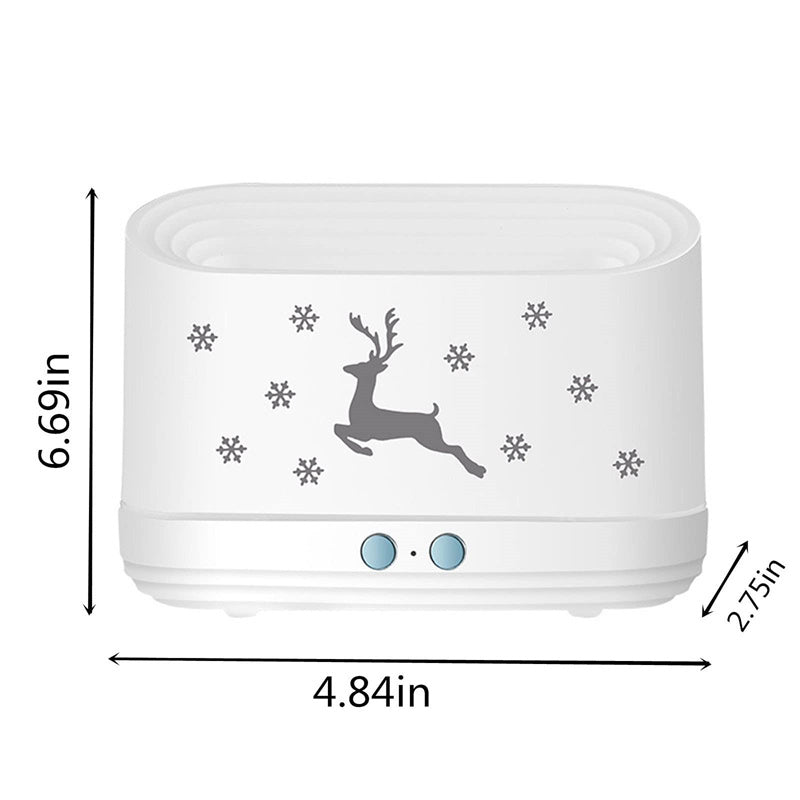 Elk Flamme Humidificateur Diffuseur Muet Ménage Atmosphère Lampe De Noël Décorations pour La Maison