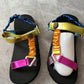 Summer New Thick Bottom Color Matching Velcro European And American Famous Ethnic Style Beach Sandals