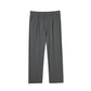 Thin Cool Casual Pants Men's Straight Solid Color Cropped