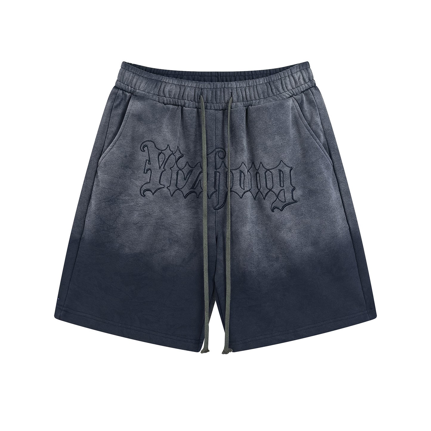 Heavy Washed And Dyed Sports Shorts Men And Women Knitted Trousers