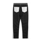 Contrast Color Split Stitching Logging Pants Men's Hip Hop High Street