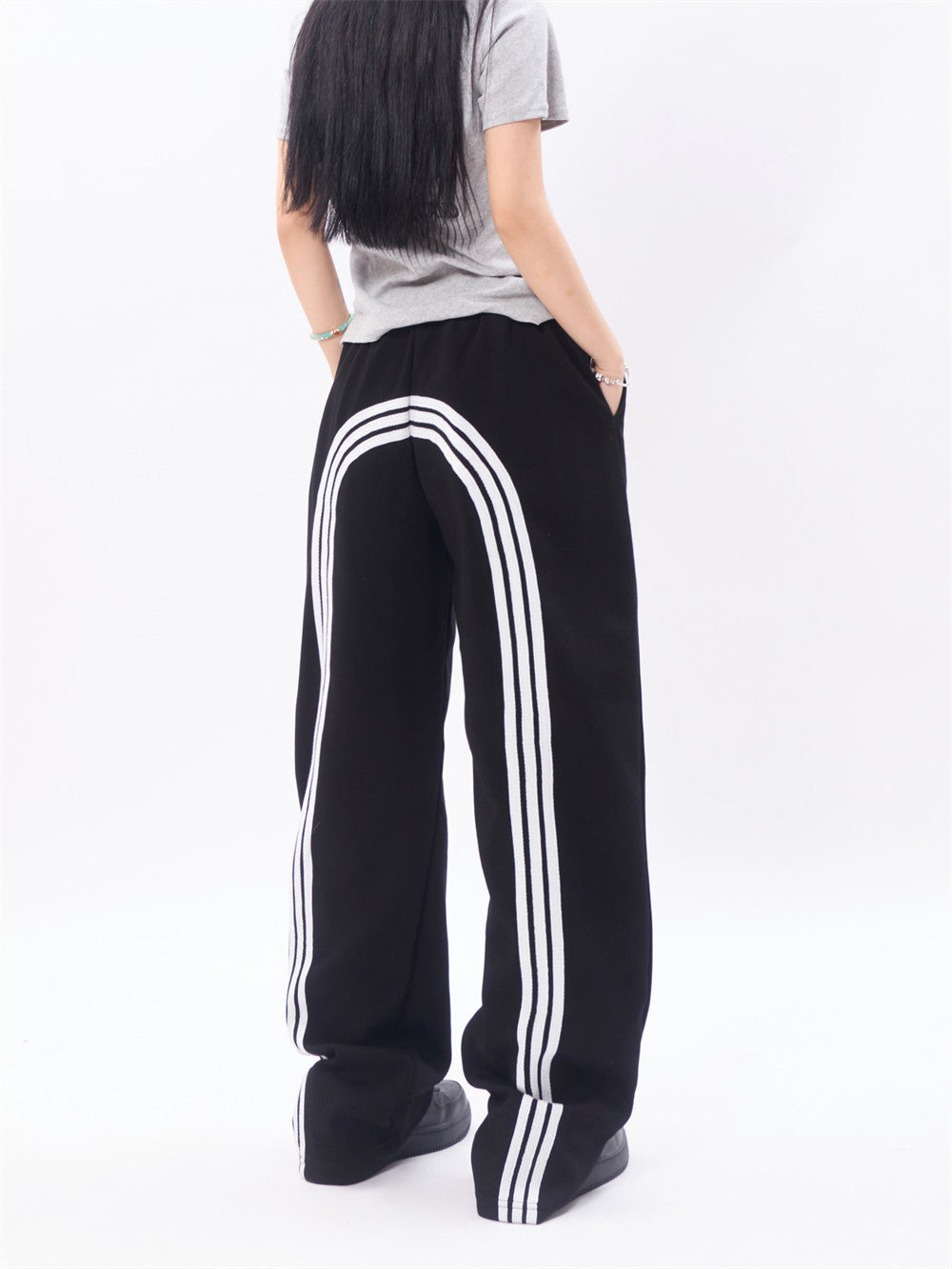 Fashion Three Bars Casual Sweatpants Men