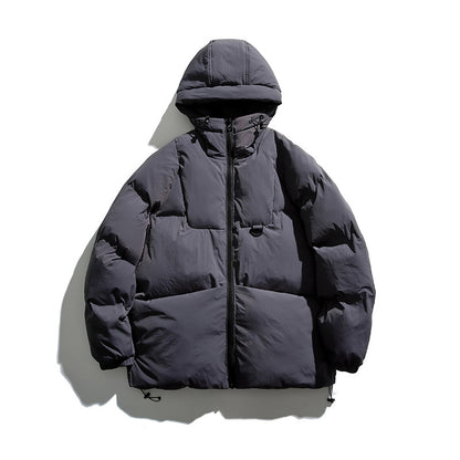 Winter Retro Thickened Hoodie Padded Coat Cotton-padded Coat For Men