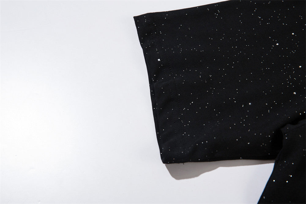 Starry Chain Decoration Short Sleeve Men