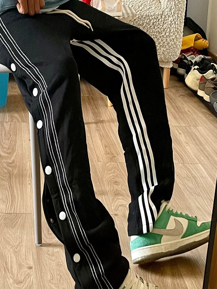 Pantalon de sport rayé haut de rue