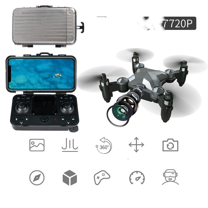 Nouvelle boîte à bagages boîte de rangement pliante Mini UAV photographie aérienne télécommande quatre axes jouets pour enfants