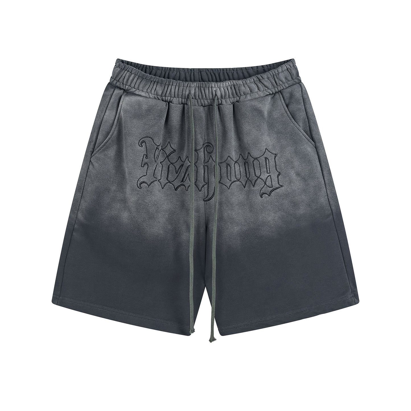 Heavy Washed And Dyed Sports Shorts Men And Women Knitted Trousers