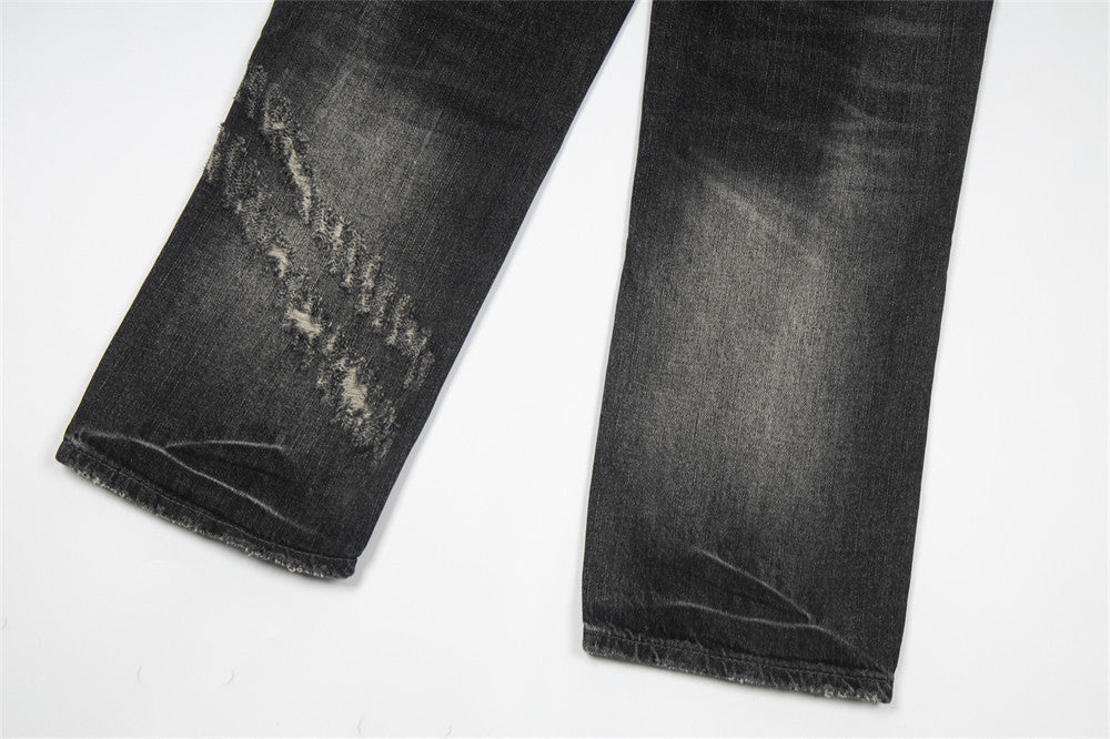 Fashion Personality Distressed Worn Jeans For Men