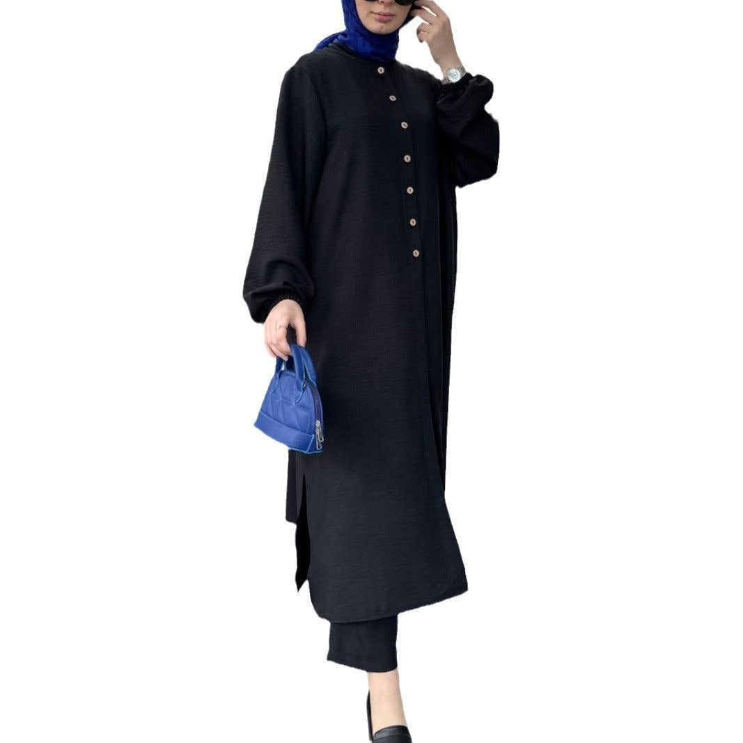 Muslim Plus Size Season Loose Temperament Commute Long Twinset