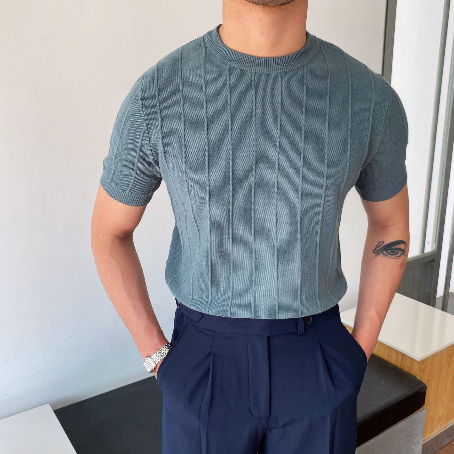 Thin Korean Style Undershirt T-shirt Wool