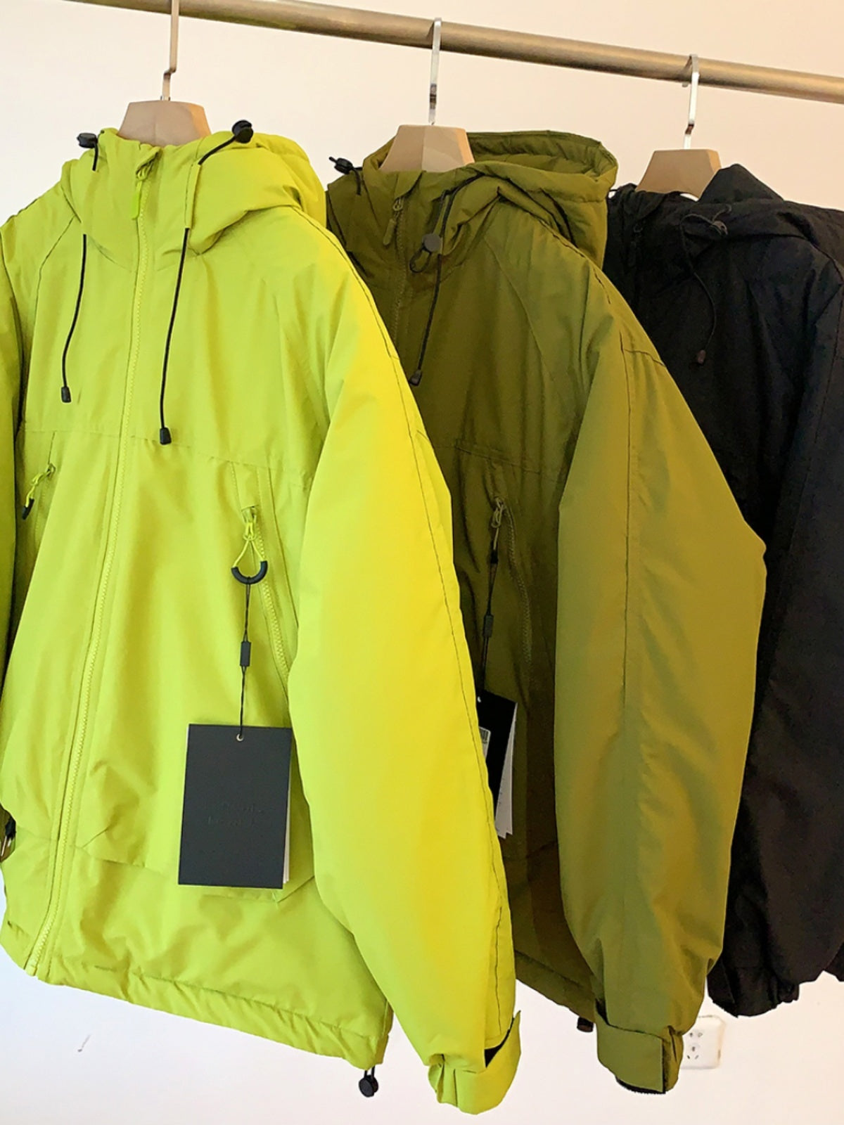 Large Workwear With Pocket Waterproof Hooded Cotton Jacket