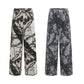 Loose American Retro Camouflage Workwear Wide Leg Pants