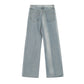 Inkjet Gradient Wide Leg Denim Trousers Men's Hip Hop