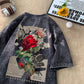 Washed Old Heavy Half Sleeve Boys Fashion Couple Summer Wear