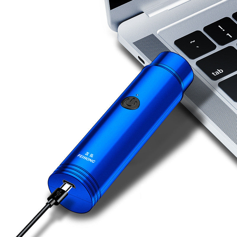 Mini Portable Rasoir Électrique Auto-Assistant Cheveux Maker Ortable Électrique Rasoir Barbe Couteau USB De Charge