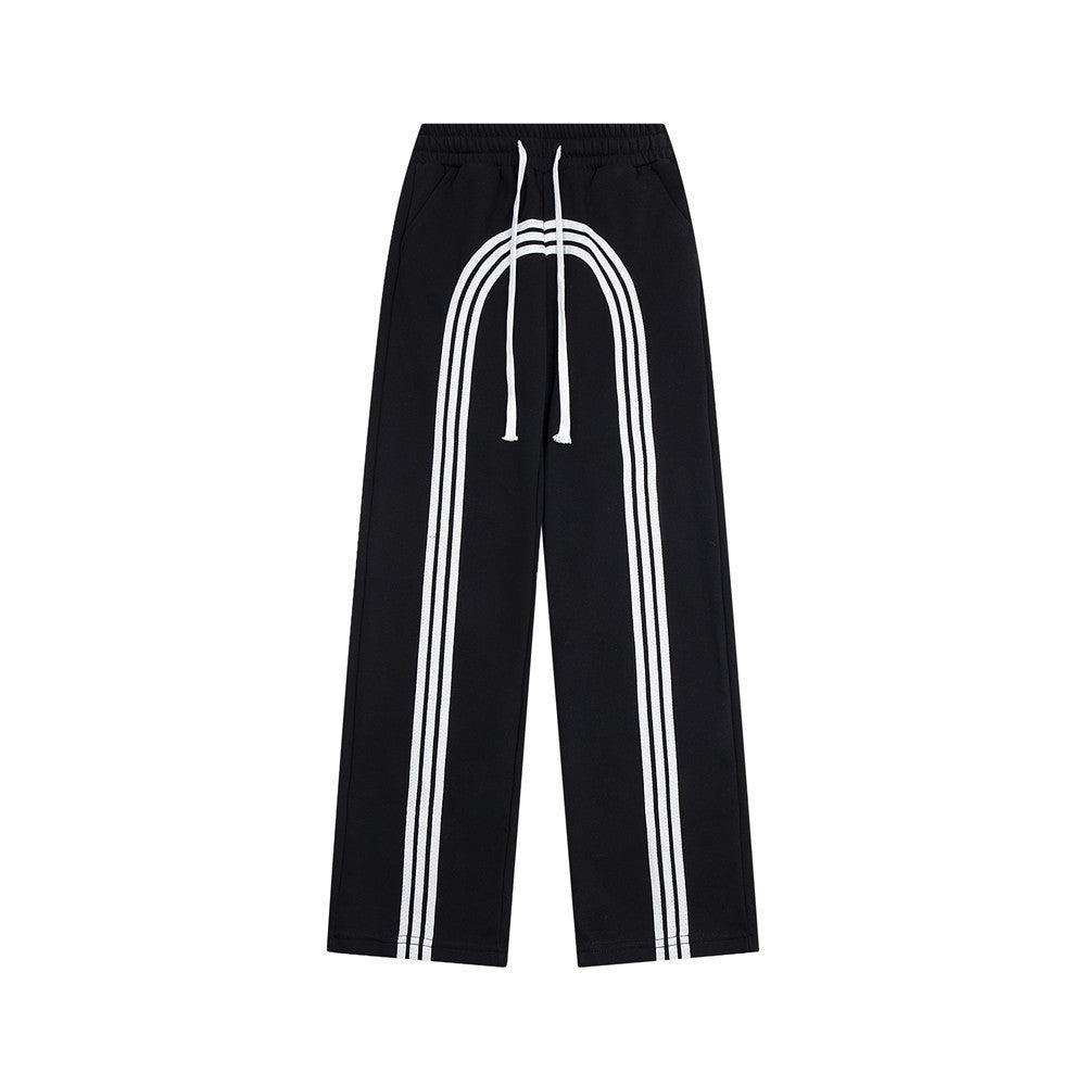 Fashion Three Bars Casual Sweatpants Men