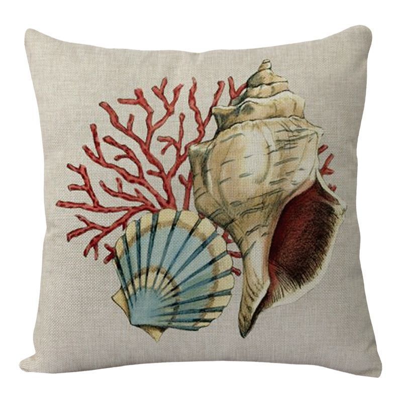 Coussin Couvre Mer Tortue Imprimé Coussin Cas Pour La Décoration Intérieure Canapé Chaise Siège